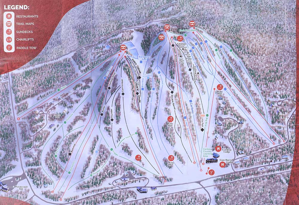 Big Powderhorn Ski Area Trail Map