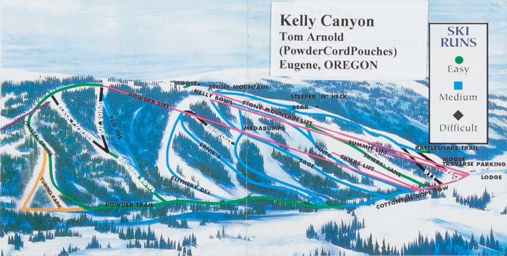 Kelly Canyon Ski Area Trail Map