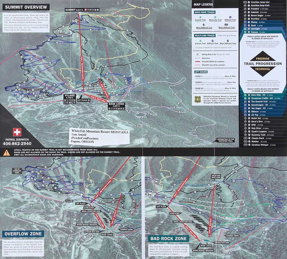 Whitefish Trail System Map